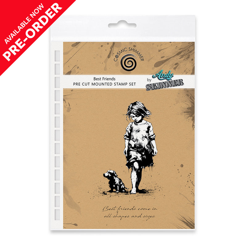 Andy Skinner - Best Friends Pre Cut Rubber Stamp Set
