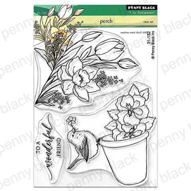 Penny Black - PERCH ( CLEAR STAMPS)