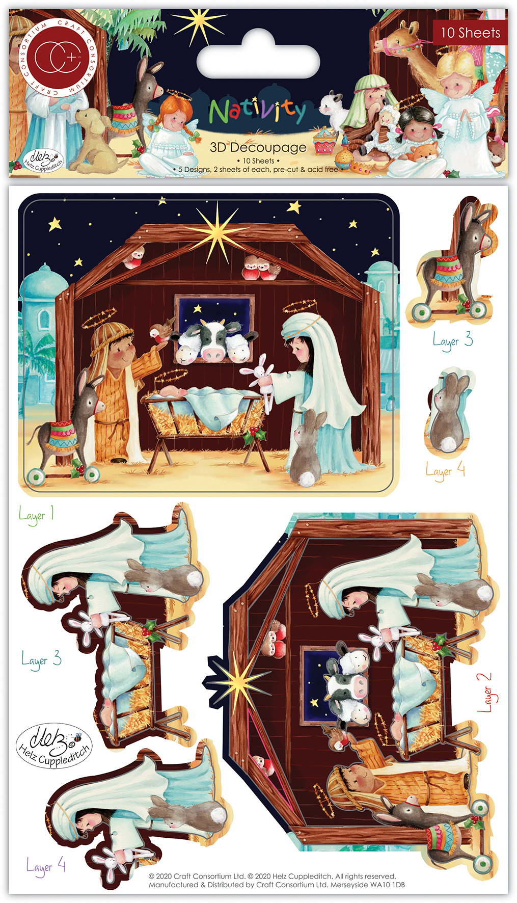 craft-consortium-nativity-3d-decoupage-ccdpak005 craft-consortium-nativity-3d-decoupage-ccdpak005