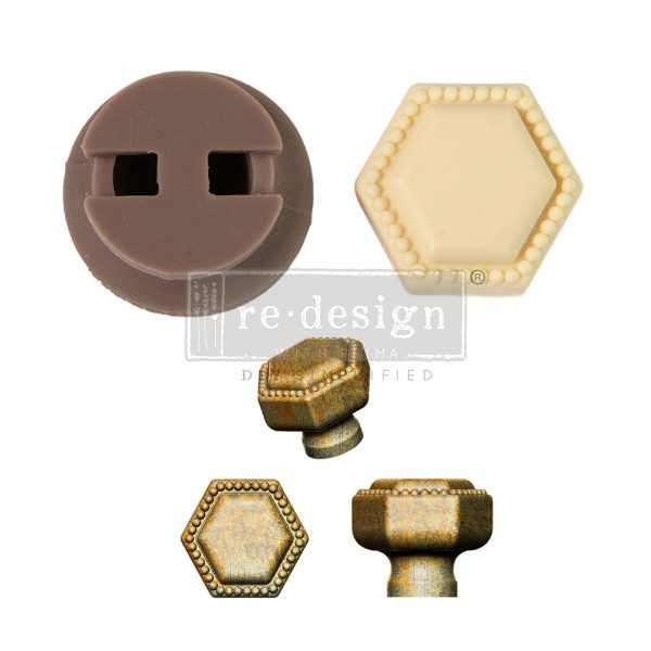 Re-Design with Prima - Cece Knob Mould – Imperial Pearl – 1 knob set, includes hardware