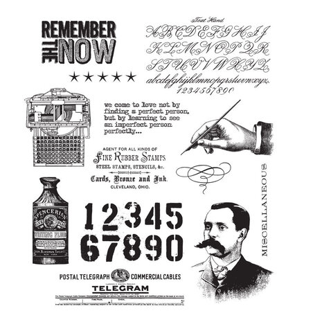 Stampers Anonymous - Merchantile Tim Holtz Cling Stamps