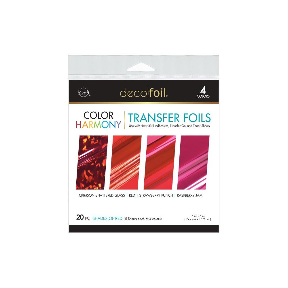 Deco Foil Harmony Foil Pack 6"X6" 20/Pkg - Shades Of Red Deco Foil Harmony Foil Pack 6"X6" 20/Pkg - Shades Of Red