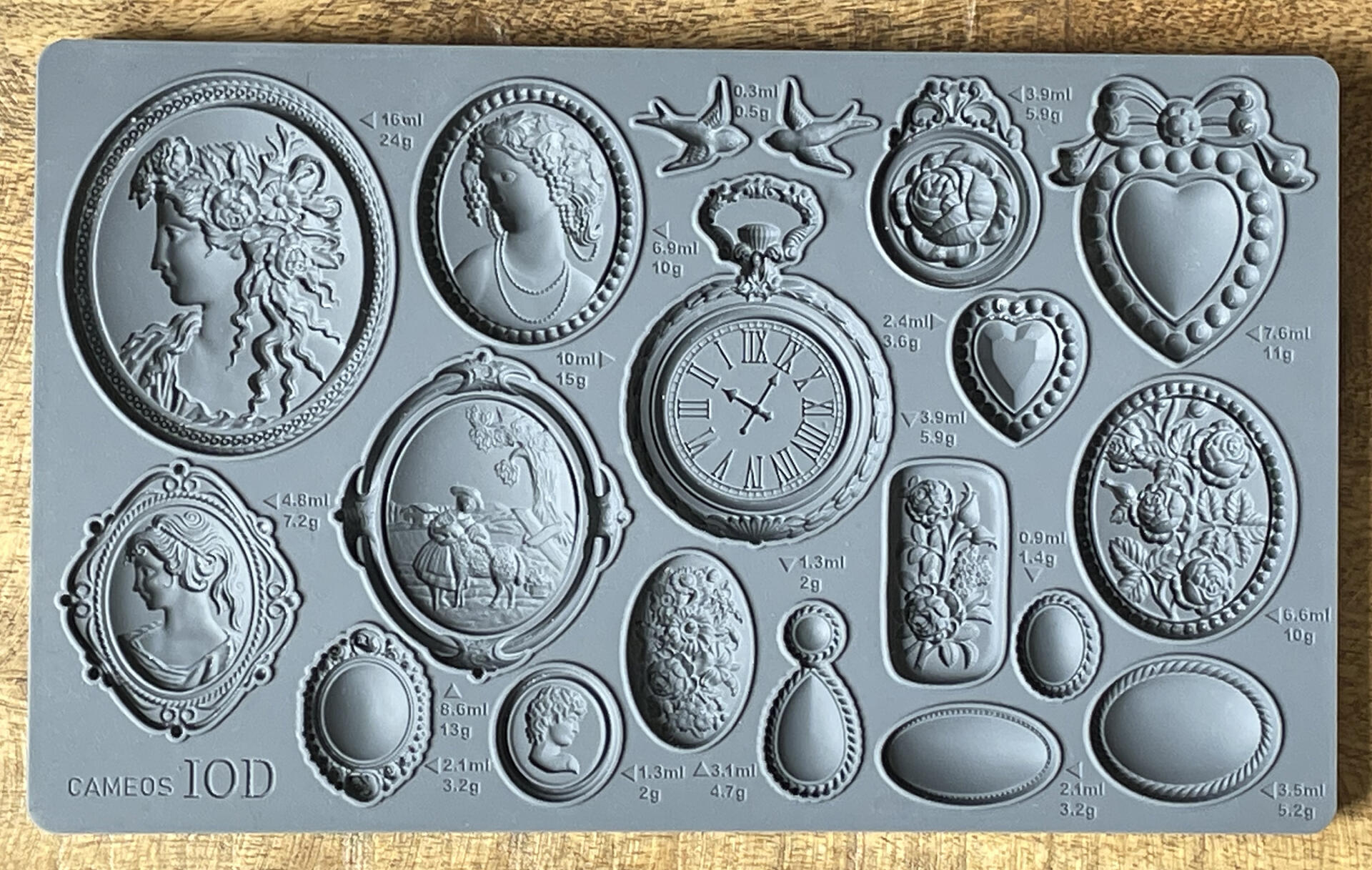 IOD Mould - Cameos IOD Mould - Cameos