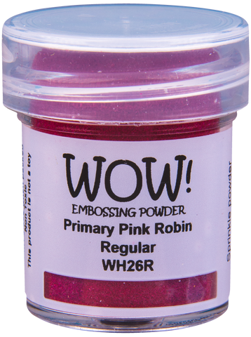 WOW! Embossing Powder "Primaries - Pink Robin - Regular" WOW! Embossing Powder "Primaries - Pink Robin - Regular"