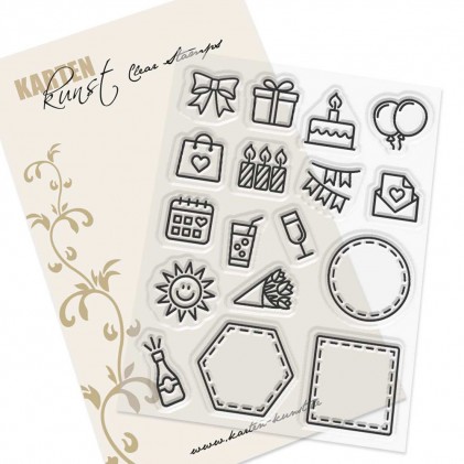 Karten-Kunst Clear Stamps  - Mini Frames Congratulations