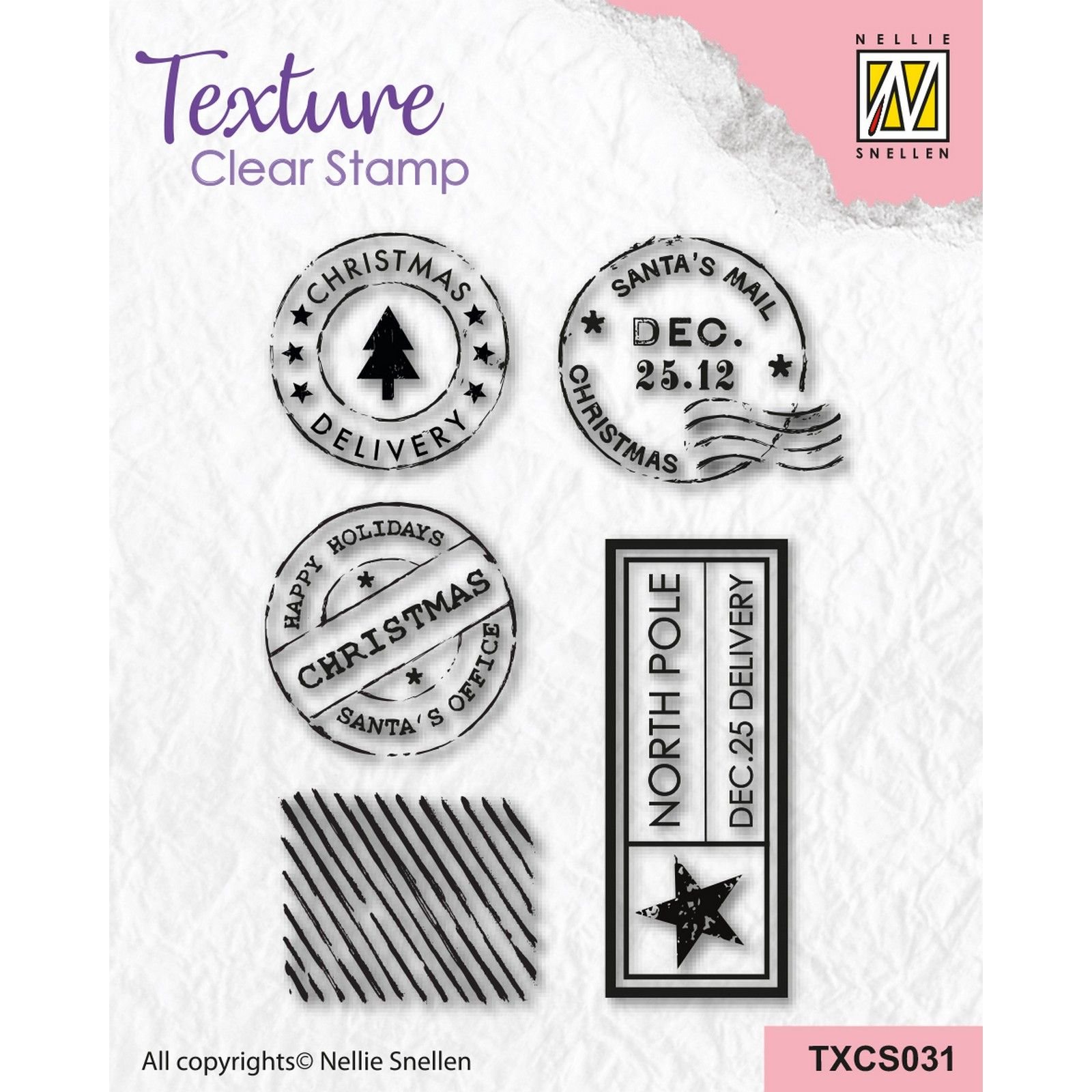 Nellie Snellen • Nellie Snellen • Texture Clear Stamps Snail Mail