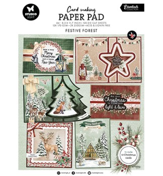 SL - Card Making Pad Festive Forest