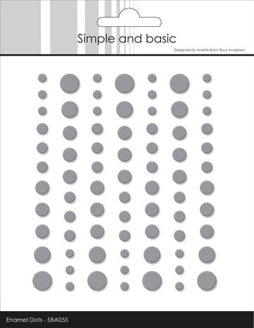 Simple and Basic - Matte Enamel Dots Concrete (77pcs)