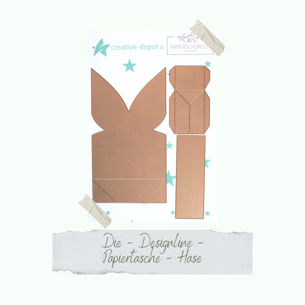 Creative Depot -  Basic - Designline - Papiertasche Hase 