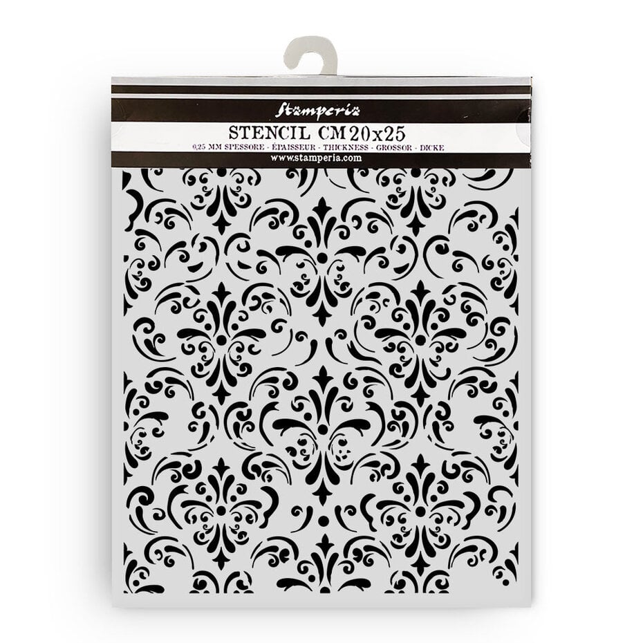 Stamperia - Gardens of Time Thick Stencil 20x25cm Wallpaper by Antonis Tzanidakis