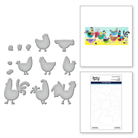 Spellbinders Spring Chicken Etched Dies