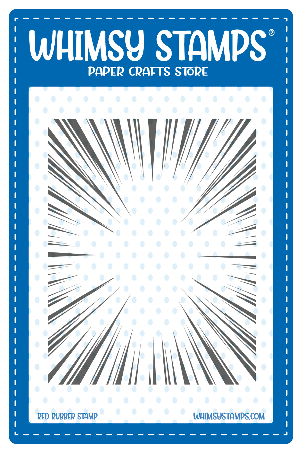 Whimsy Stamps - Burst Background Rubber Cling Stamp