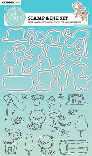 Studio Light Stamp & Cutting Die Sweet Stories nr.75