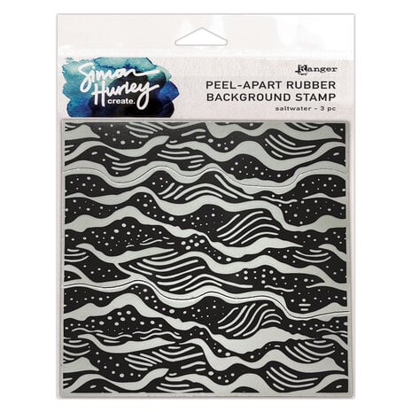 Ranger - Simon Hurley create. Background Stamp 6x6 Inch Saltwater (Peel Apart)
