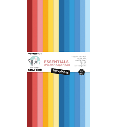 Studio Light - Happiness Essentials Unicolor Paperpad nr. 389
