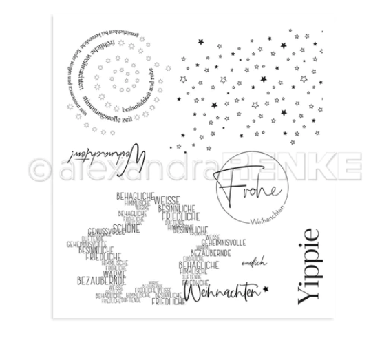 Alexandra Renke - Clear Stamp 'Yippie Weihnachten'