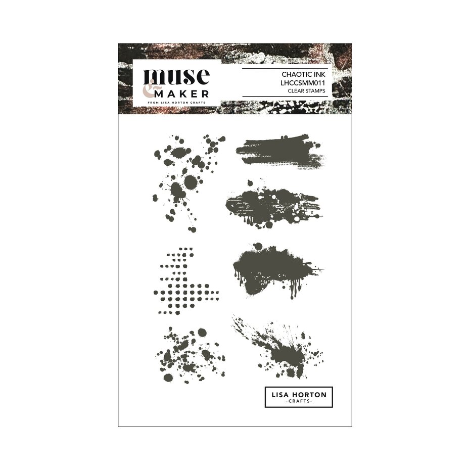 Lisa Horton Crafts - Muse & Maker A6 Clear Stamp Set Chaotic Ink