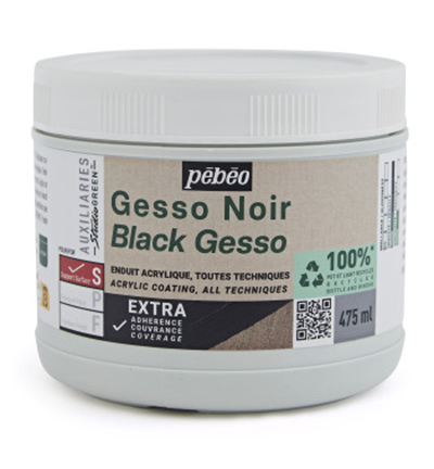 Pebeo - Black Gesso, 475ml