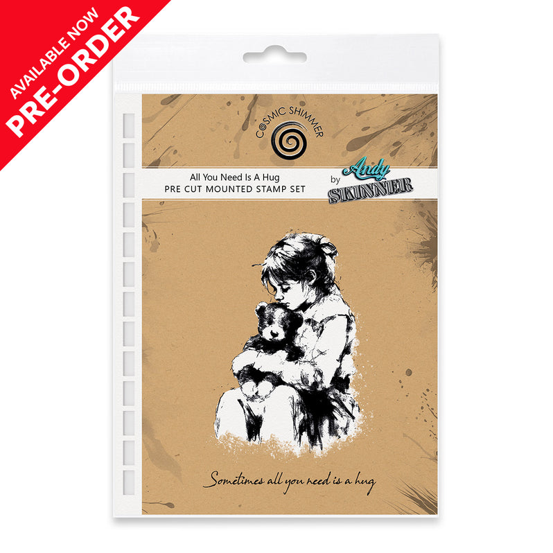 Andy Skinner - All You Need Is A Hug Pre Cut Rubber Stamp