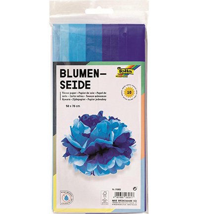 Silk Paper, Mix Blue