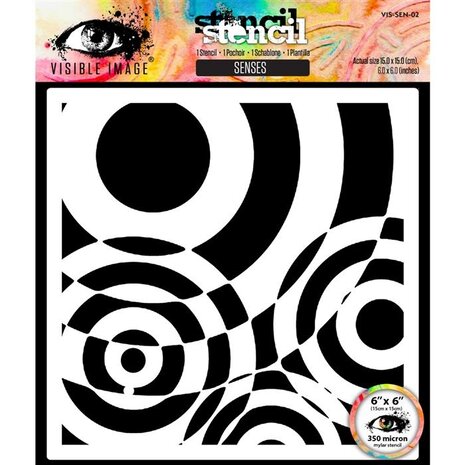 Visible Image - Senses 6x6 Inch Stencil Visible Image - Senses 6x6 Inch Stencil