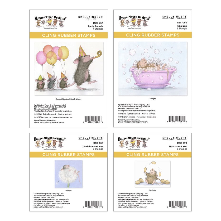 Spellbinders - Party Parade Collector Bundle House-Mouse Party Parade