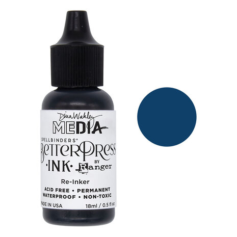 Spellbinders Dina Wakley - BetterPress Ink Reinker Sapphire
