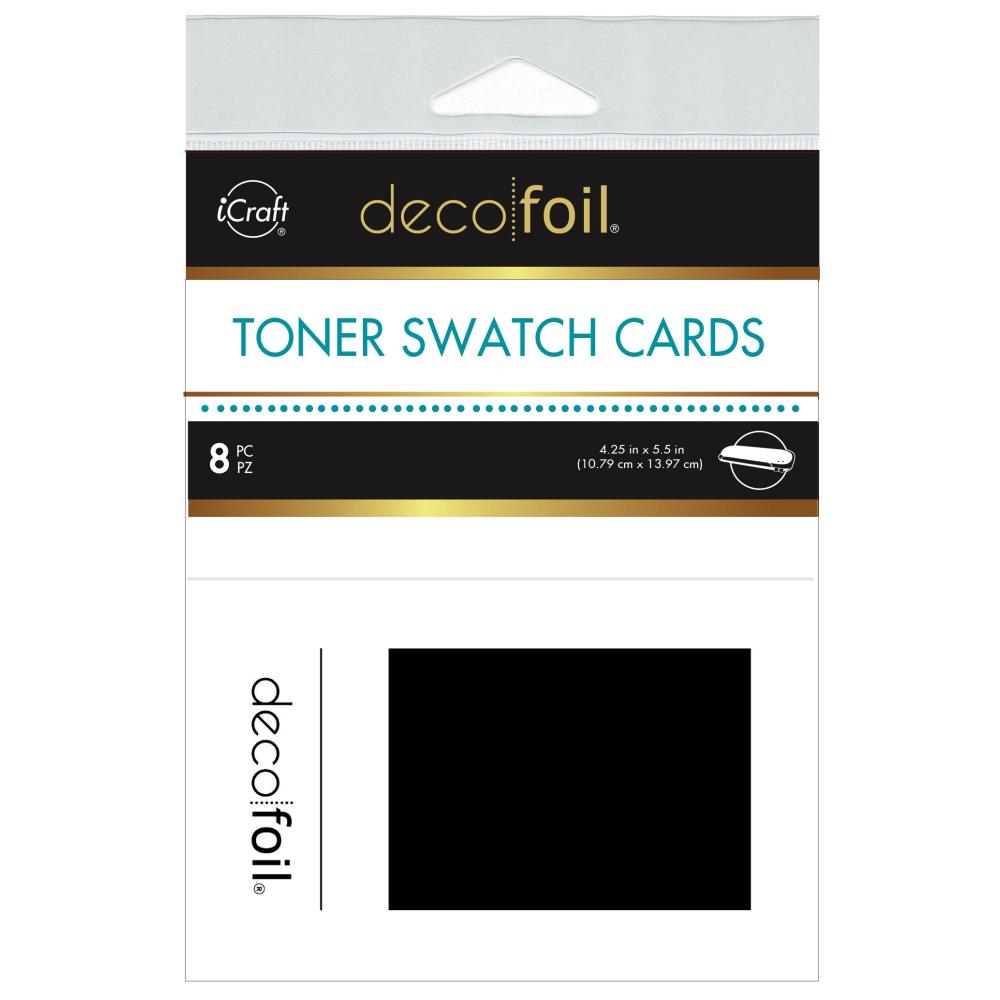 iCraft Deco Foil Toner Swatch Cards 4.25"X5.5" 8 Sheets