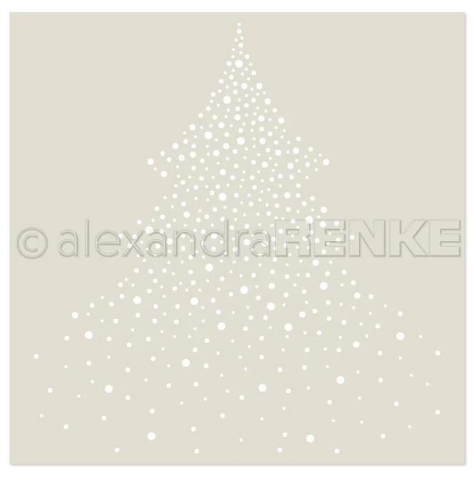 Alexandra Renke - Stencil 'Auflösender Tannenbaum'