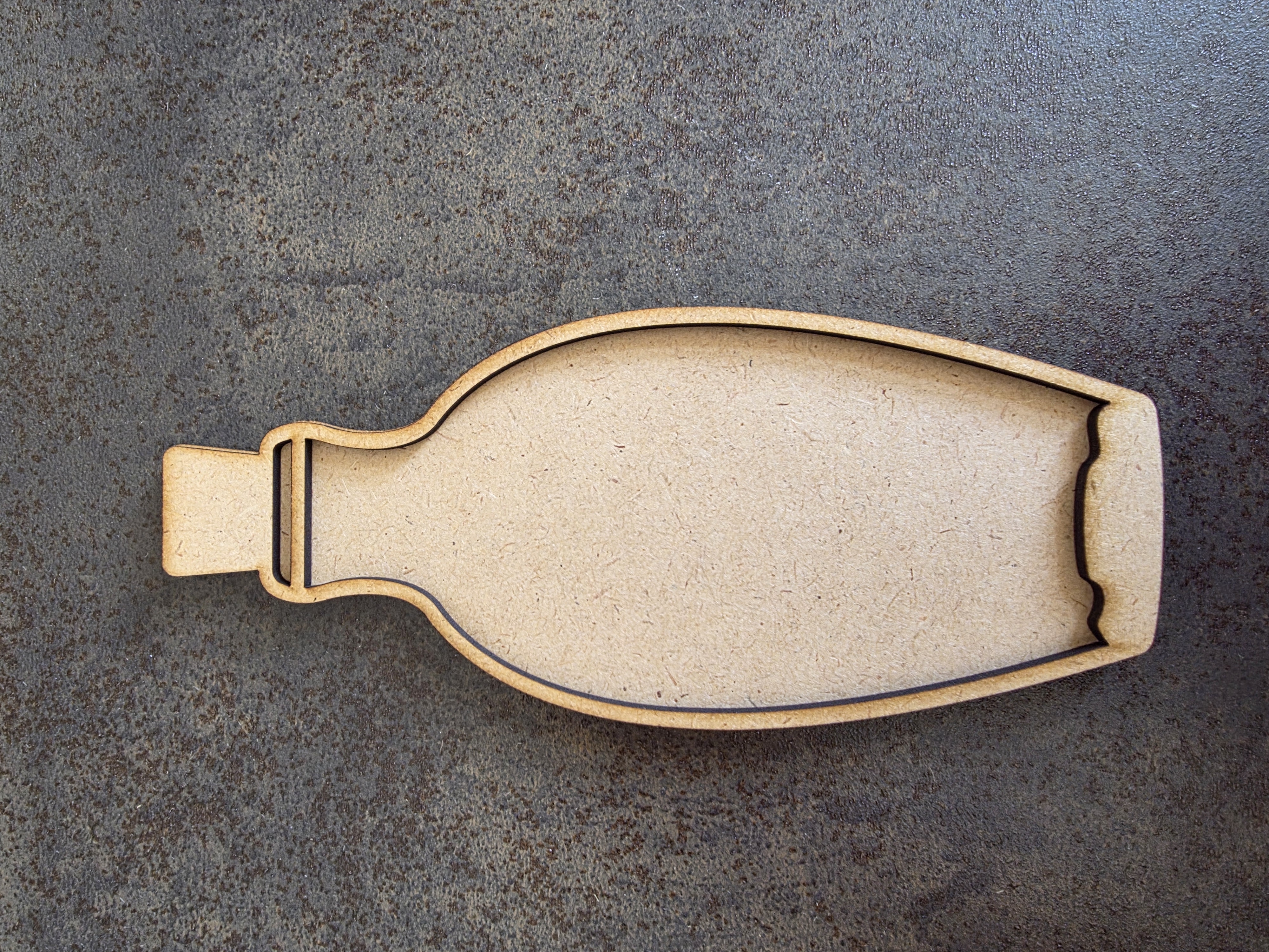 MDF - Flasche 1  - 2tlg.