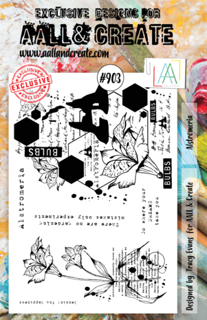 Aall and Create Stamp Set A5 Alstromeria