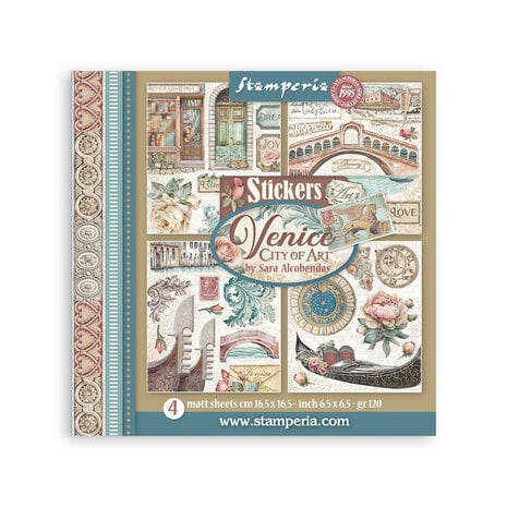 Stamperia - Venice City of Art Stickers (4pcs) 