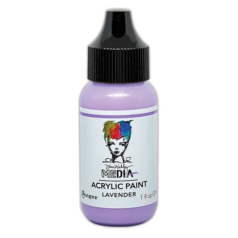 Dina Wakley MEdia Heavy Body Acrylic Paints Lavender 1 fl oz