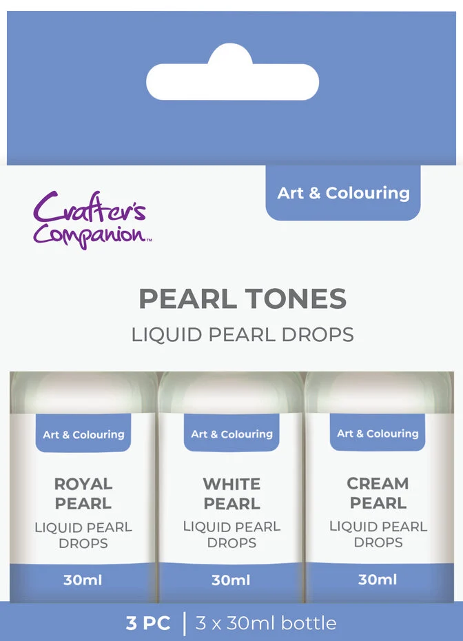 Crafters Companion - Pearl Drops Pearl Tones (3pcs)