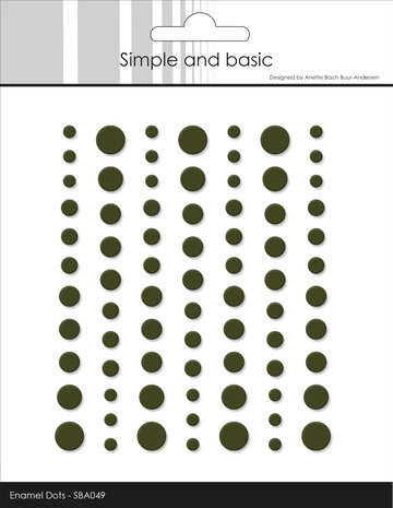 Simple and Basic - Matte Enamel Dots  Forest Green