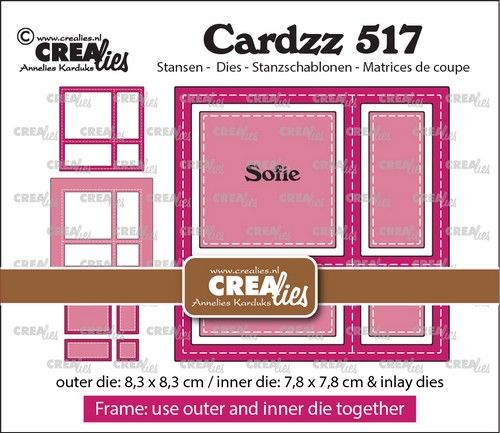 Crealies Cardzz Frame & Inlays Sofie