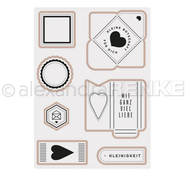 Alexandra Renke - Cut & Emboss Folder 'Botschaften mit Herz'
