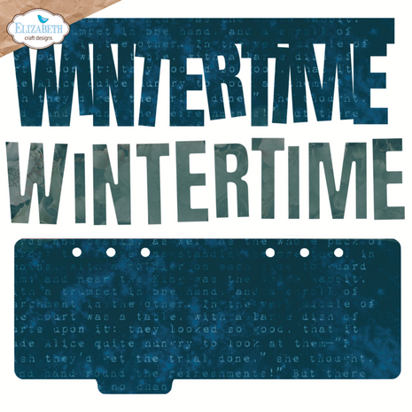Elizabeth Craft  -  Winter Wanderlust Die Wintertime Wordstrip