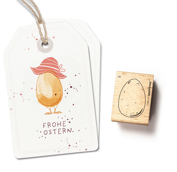 cats on appletrees - Stempel Osterei 16 cats on appletrees - Stempel Osterei 16