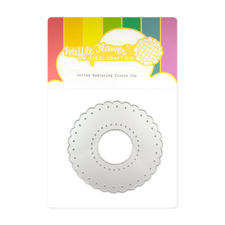 Waffle Flower - Dotted Radiating Circle Die