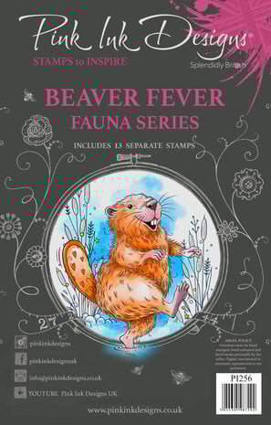 Pink Ink Designs Beaver Fever A5 Clear Stamps Pink Ink Designs Beaver Fever A5 Clear Stamps