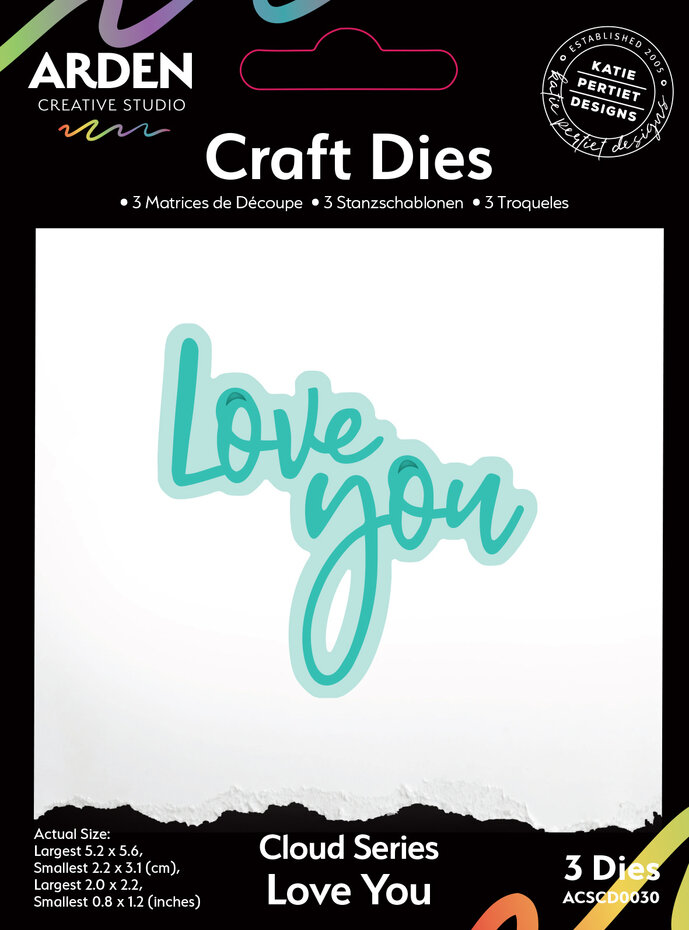 Arden Creative Studio - Sentiment Cloud Series Craft Set Die Love You