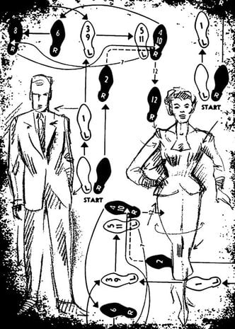 Stampers Anonymous - Dance Tim Holtz Components Cling Mount Collage Stamp