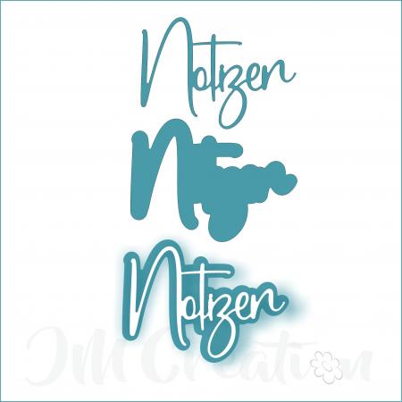 JM Creation - Notizen groß - Stanzschablone