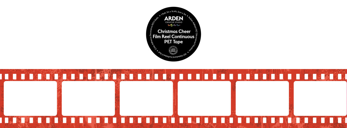 Arden Creative Studio - Christmas Cheer PET Tape Film Reel Continuous (5cmx5m) by Katie Pertiet