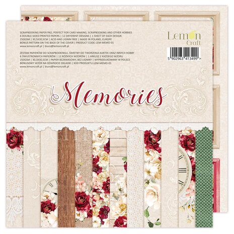 Lemon Craft - Memories 12x12 Inch Paper Pad