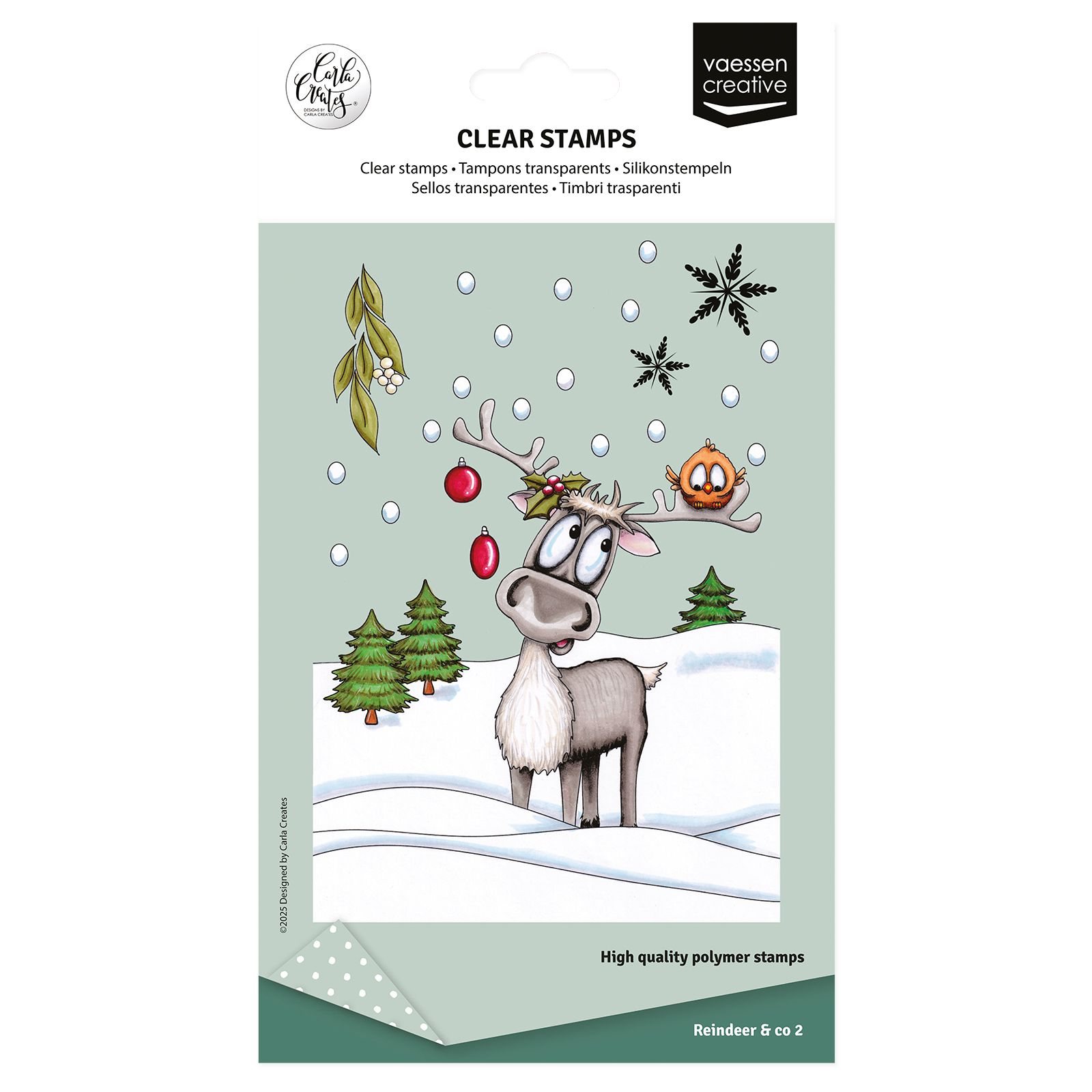Vaessen Creative • Silikonstempel Rentier & Co 14St.