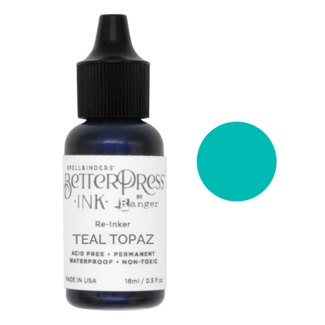 Spellbinders - BetterPress Ink Reinker Teal Topaz Spellbinders - BetterPress Ink Reinker Teal Topaz