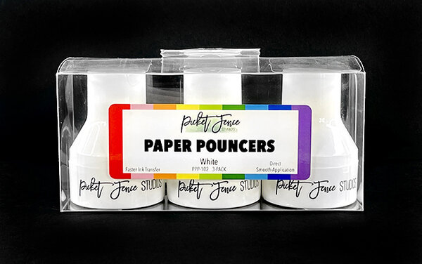 Picket Fence Studios - Paper Pouncers White (3pcs) 