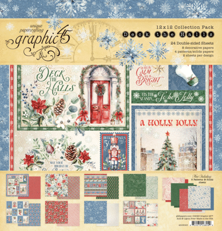 Graphic 45 - Deck the Halls 12x12 Inch Collection Pack